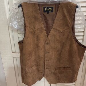 Men’s Scully Tan Suede Vest